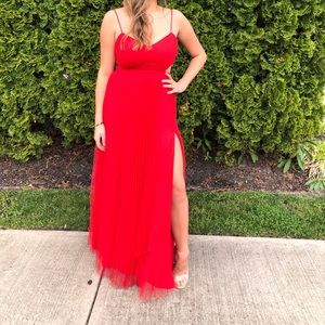 Fame and partners party/prom dress, cherry red